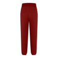 thumbnail image 5 of Inleife Womens Summer Pants Casual Elastic Waist Women New Fashion Bandage Solid With Pockets Sweatpant Full Length Pants, 5 of 5