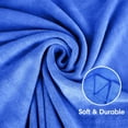 thumbnail image 3 of JML Microfiber Bath Towels, Bath Towel Set 6 Pack(30" x 60"), Oversized, Soft, Super Absorbent and Fast Drying Bathroom Towel Set for Sport, Fitness, Yoga (Dark Blue), 3 of 9