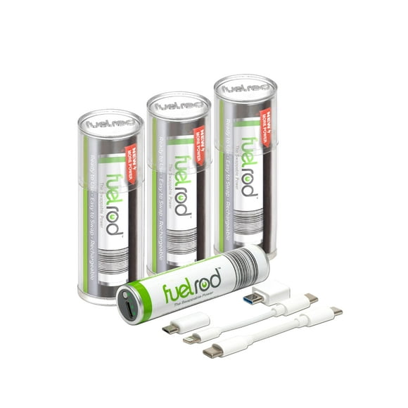 Cargador portátil FuelRod USB-C recargable Power Bank x3