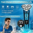 thumbnail image 3 of Maquinilla de afeitar eléctrica para hombres, nuevas afeitadoras eléctricas para hombres, inalámbricas, recargables, para uso en seco y húmedo, maquinilla de afeitar eléctrica para hombres,, 3 of 5