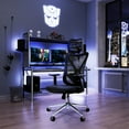 thumbnail image 2 of Deli Ergonomic High Back Office Chair , Adjustable Computer Desk Chair with Lumbar Support, 330lb, Black, 2 of 9
