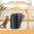 thumbnail image 5 of LELINTA Space Heater for Indoor Use, Portable Electric Heaters Safe and Quiet Ceramic Heater Fan, Heat Up 200 Square Feet for Indoor Use, Black, 5 of 7