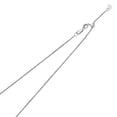 thumbnail image 2 of Wellingsale 14k White Gold Polished Solid 0.9mm Snake Link Length Adjustable Chain Necklace with Lobster Claw Clasp - 20", 2 of 6