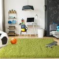 thumbnail image 5 of TWINNIS Fluffy Rug Carpets Soft Shaggy Area Rug Indoor Floor Rugs for Kids Room Comfy Cute Nursery Rug 4' x 5.3', Green, 5 of 8