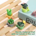 thumbnail image 4 of 4 Pcs Cactus Car Decoration, Small Artificial Cactus Car Decoration Car Interior Cactus Ornament Cute Green Plant Cactus for Car Dashboard Home Office Desk Computer Table, 4 of 5