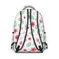 thumbnail image 3 of Pioneer Flower Floral Print Pattern Backpack for School, Cute School Bag with Adjustable Shoulder Straps and Padded Back, 15.3"x11"x7.1", 3 of 5