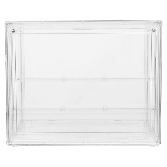Tineasur Clear Acrylic Display Box for Collectibles with Adjustable Divider Storage Case Organizer