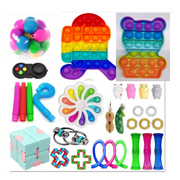 Puloru 30-piece sensory relief anti-stress finger pressure bubble gadget toyset
