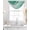 Green, variant on Blue Marble Sheer Waterfall Valance Curtains for Window, Summer Ocean Wave Blue Ombre Rod Pocket Sheer Topper Swag Curtains for Living Room, Kitchen 38.5"W x 47.2"L, 1 Panel