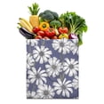 thumbnail image 1 of Wildflower Daisy Reusable Grocery Bag - Foldable, Durable & Washable Tote for Everyday Use, 1 of 6