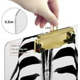 thumbnail image 4 of FMSHPON Zebra Clipboard Hardboard Wood Nursing Clip Board and Pull for Standard A4 Letter 13x9 inches, 4 of 8