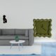thumbnail image 2 of Figura de animal de resina para entrada, sala de estar, dormitorio, con reloj de pared cuadrado silencioso, decoración, regalo para baño, casa de camp, 2 of 8