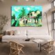 thumbnail image 1 of Póster de lienzo de una calle tranquila en el campo, decoración de dormitorio, paisaje deportivo, decoración de oficina, regalo, estilo marco, 12 x 18 pulgadas (30 x 45 cm), 1 of 8