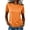 Orange, variant on Comdrip Women's Short Sleeve Crew Neck Workout Rash Guard Performance Shirts Upf 50 Sun Protection Quick Dry Athletic Running Gym Tops Black L