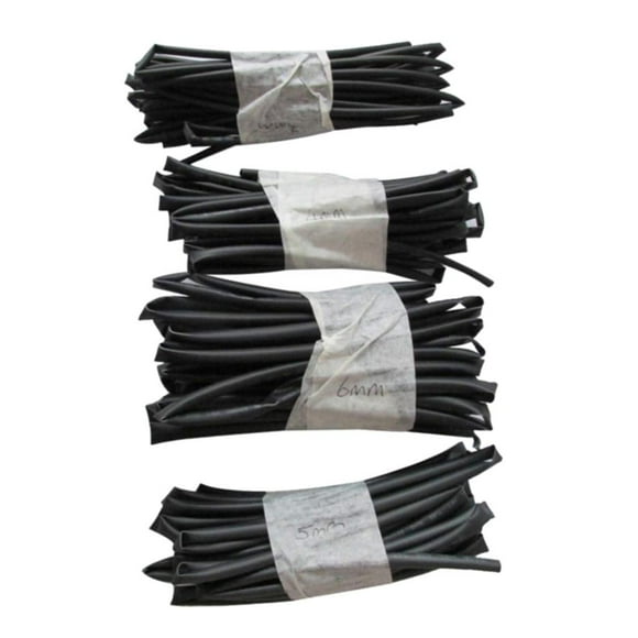 Tubo termorretráctil de 4 piezas X 1 M de longitud 3 mm 4 mm 5 mm 6 mm de diámetro Tubo termorretráctil DYNWAVEMX Surtido de tubos termocontraíbles