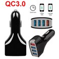 thumbnail image 2 of Cargador de coche USB C, 4 puertos 12 V-24 V tipo C PD y QC de carga rápida encendedor de cigarrillos de coche USB cargadores automotrices para Samsung Galaxy A02S M12/iPhone 12/Xiaomi Redmi 9C Note 1 Afortunado Sencillez, 2 of 5