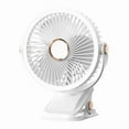 thumbnail image 5 of Clip-on Small Fan, Student Dormitory Bed, Night Light, Clip Fan, Office Desktop, USB Charging, Handheld Ceiling Fan, 5 of 6