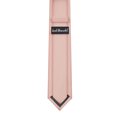 thumbnail image 4 of Jacob Alexander Men's Tone on Tone Corded 2.5 inch Width Slim Neck Tie - Peach, 4 of 8