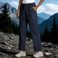 thumbnail image 5 of Wide Leg Sweatpants for Women New Women’s Elastic High Waisted Lightweight Joggers Golf Pants with Pockets Outdoor Hiking Sport Trousers, 5 of 7