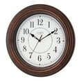 thumbnail image 3 of La Crosse Clock 12 inch Evelyn Brown Quartz Analog Clock with Silent Movement, 404-2630W, 3 of 6