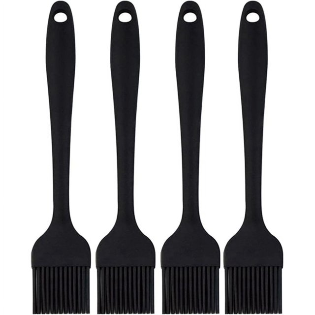 Cepillo de alimentos resistente al calor para barbacoa, cepillo de silicona de grado alimenticio para esparcir salsa/aceite/huevos/cepillos de cocina para cocinar