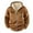 Khaki-Namayuj Sweatshirt, variant on Men's Full Zip Sherpa Lined Hooded Jacket Double Chest Patch Pockets Mini Christmas Tree Graphic Print Warm Winter Outerwear Coat Blue (S-XXXL)