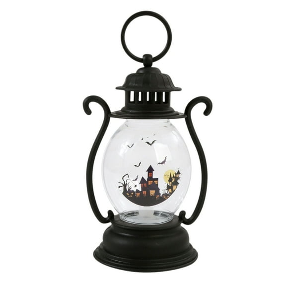 RKSTN Halloween Lantern Halloween Decoration LED Candle Light Pony Light Pendant Retro Small Oil Lamp Party Decoration Props Decoration A Home Decor