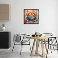 thumbnail image 3 of Stupell Industries Coffee Beans & Latte Food & Beverage Painting Gray Floater Framed Canvas Art Print Wall Art, 25 x 25, 3 of 10