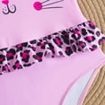 thumbnail image 4 of mgoYE Girls Swimsuit Size 6-7 Toddler Girls Swimsuit One Piece Sleeveless Cute Girls Bathing Suit Summer Beach Swimwear 3-8 Years(Pink,4-5 Years), 4 of 7