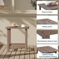 thumbnail image 3 of HDPE Adirondack Outdoor Side Table – Weather Resistant Patio End Table, UV-Proof Square Small Table for Garden, Balcony, Porch & Poolside, 3 of 7