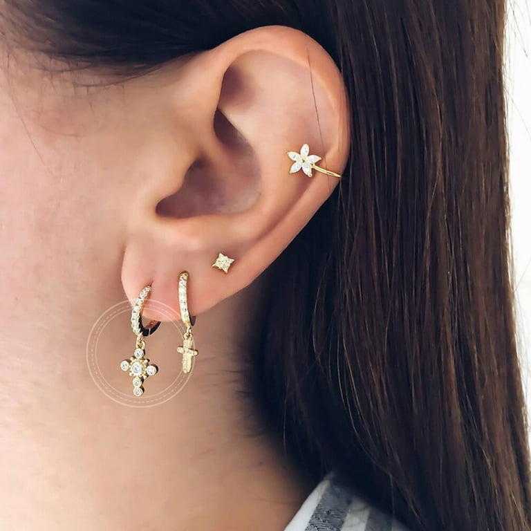Korean piercing earrings deals