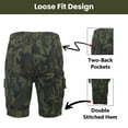 thumbnail image 3 of 5-Pack Women’s Flex Cargo Shorts with Elastic Waistband and Drawstring – Comfortable Fit with 6 Pockets and Stretch Fabric (S-2XL), 3 of 5