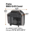 thumbnail image 4 of Classic Accessories SideSlider Water-Resistant 70 Inch BBQ Grill Cover, 4 of 11