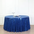 thumbnail image 5 of Efavormart 132" Wholesale Premium Table Cover Sparkly SEQUIN Round Tablecloth For Wedding Banquet Party Home Decor - Royal Blue, 5 of 11