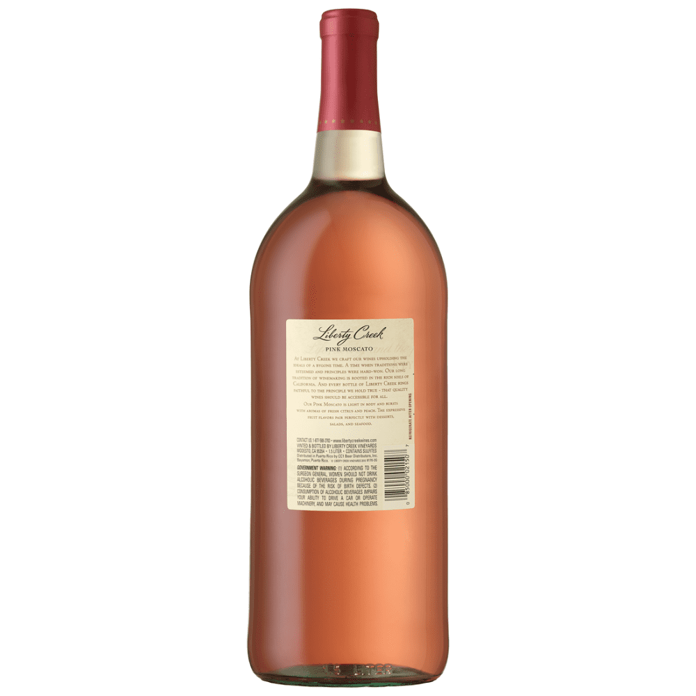 Liberty Creek Pink Moscato Rose Wine 1.5L Bottle Walmart