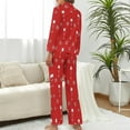 thumbnail image 3 of Top-kevin Womens Pajamas Set Passover Symbols Pattern Soft Long Sleeve Sleepwear Button Down Sets, 3 of 6