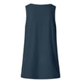 thumbnail image 4 of XIAONU Curved Hem Loose Fit Tank for Women Sleeveless V-Neck Pullover Tunic Tank Lightweight Casual Everyday Tanks, 4 of 4