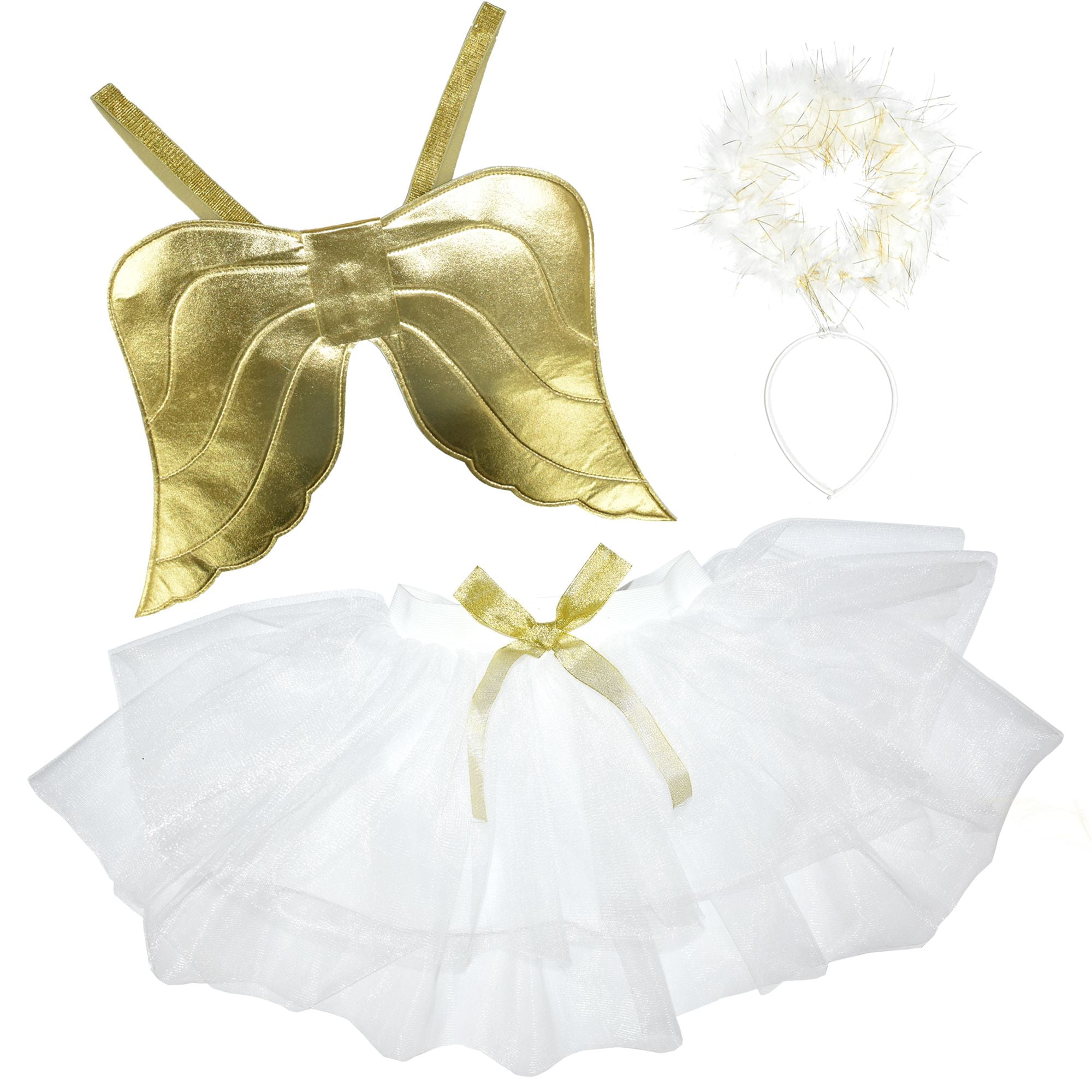 Way To Celebrate Halloween Female White Color Angel Costume Accessories, Age Group: 3+