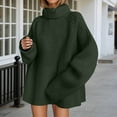 thumbnail image 2 of Wdgfv Oversized Slouchy Pullover Women Winter Warm Knitted Turtleneck Pullover Sweater Soft Cozy Oversized Casual Top For Women Cold, 2 of 7