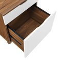 thumbnail image 4 of Modway Envision Modern Wood & Plastic File Cabinet In White/Walnut, 4 of 5