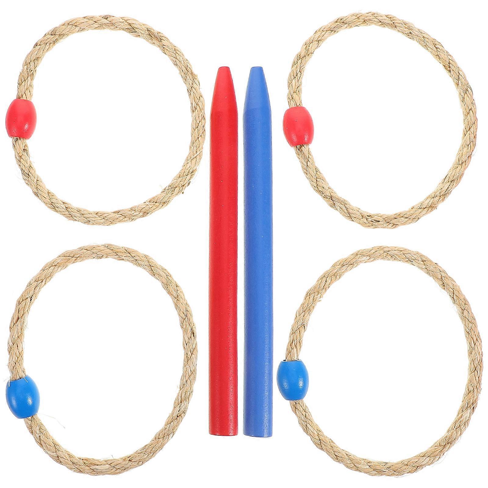 4th Rope Ring Jute Rope Rings for Outdoor Ring Toss Game Perfect for Family Fun and ...