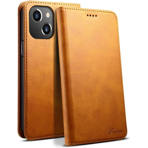 Compatible with iPhone 13 Case Wallet, iPhone 13 Wallet Case with Card Holder, Leather Book Folding Folio Case with Kickstand  Closure flip Cover for iPhone 13 6.1 inch Khaki