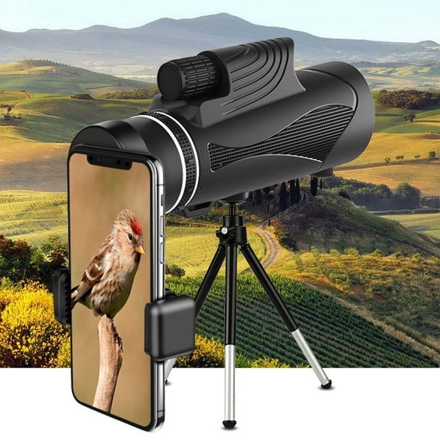 PEONAVET Monocular Telescope Monocular Telescope 12x50 Night Vision Mini Monocular Telescope for Ultimate Compact Portable for Hunting Camping Hiking Bird Watch