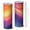 White, variant on 20oz Stainless Steel Skinny Tumbler with Telescopic Straw, Vacuum Insulated Slim Travel Cup, 360° Full Wrap Printed, Fluid Smoke Aurora Art Style