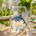 thumbnail image 5 of SLYNSHome Stemless Wine Glass Sea Animals Printed Design, Clear Coastal Nautical Tumbler For Wine Water, Ocean Lover Home Bar Decor, 5 of 6