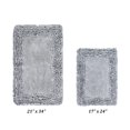 thumbnail image 5 of Better Trends Premium Bathroom 30 Round Mat 100% Cotton, Water Absorbent Non-Slip Backing, Machine Washable For Bathroom, Tub, And Shower Use, Gray Shaggy Border Collection, 5 of 5