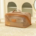 thumbnail image 5 of Lilixerw Mesh Storage Bag Coin Purse Pouch Card Holder Storage Box Wallet with Mesh & Zipper Clip for Women,9.4 x 5.1 x 5.1 inch, 5 of 6