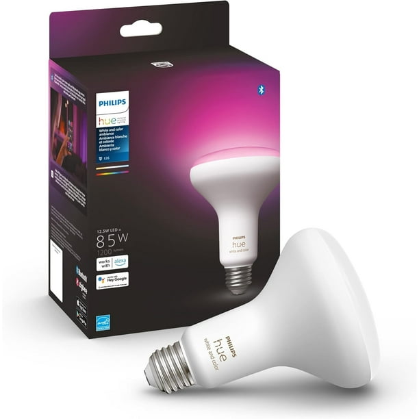 Bombillas inteligentes Philips Hue White y Color Ambiance BR30, paquete de 1