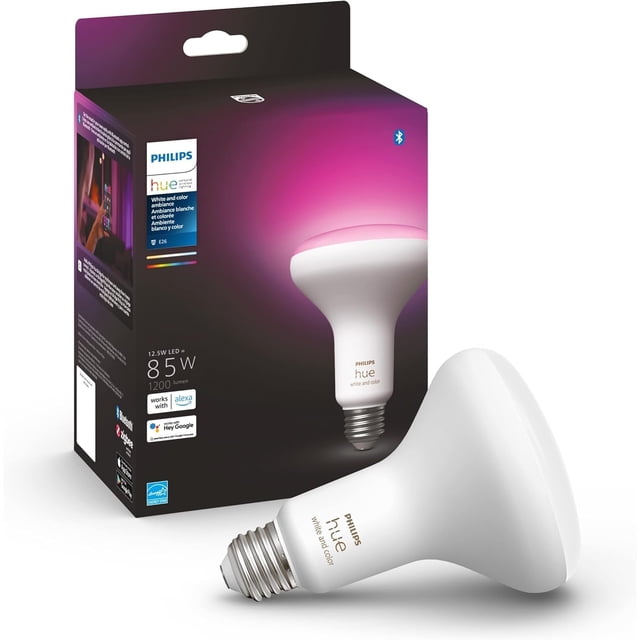 Bombillas inteligentes Philips Hue White y Color Ambiance BR30, paquete de 1