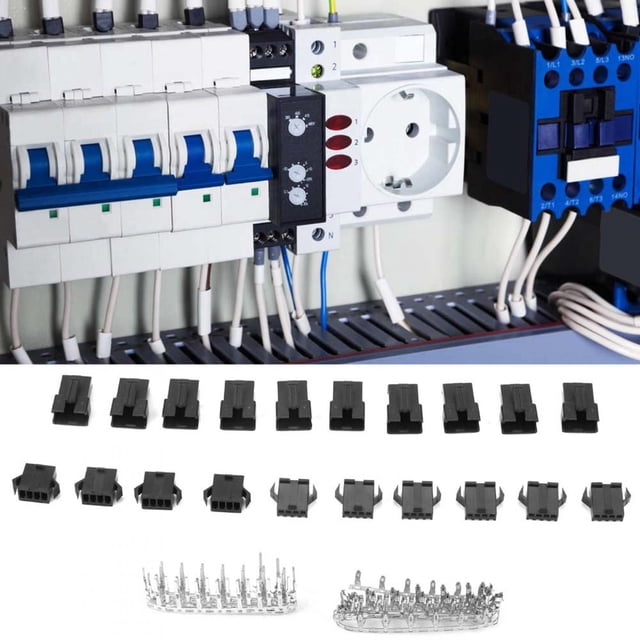 100PCS SM Plug Conector De 4 Pines Macho Hembra Cable Jumper Pin Conector De Encabezado Kit De Carcasa Con Pines De Engarzado M O F, Para Proyectos Electrónicos De Bricolaje,